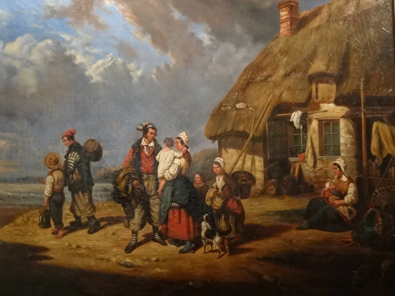 1761-Olivier Stanislas Perrin - Partenza per la pesca